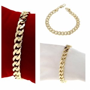 1315c  Bransoletka złota elegancka 20cm pozłacana 14k 