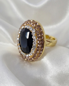 1847d Pierścionek złoty pozłacany 14k biżuteria królewska regulowany