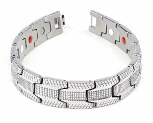 3177 Bransoletka srebrna 20,5cm stal chirurgiczna szeroka nierdzewna