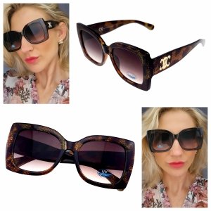 ok04 Damskie okulary przeciwsłoneczne ozdobne lato wakacje UV400