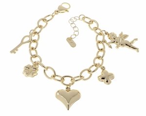 2912 Bransoletka elegancka złota 17+3cm pozłacana 14k 