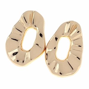 2432 Złote kolczyki pozłacane 18k Xuping wtyczki 