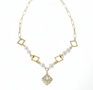 3427 Złoty łańcuszek naszyjnik 40+5cm pozłacany 14k 