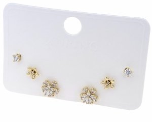 0161 Komplet zestaw kolczyki złote pozłacane 14K Xuping