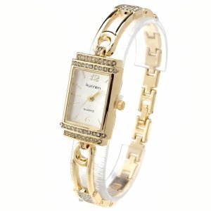 4042 Ekskluzywny damski złoty zegarek Kurren klasyk 