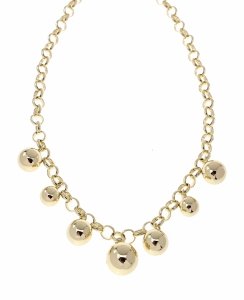 690 Złoty łańcuszek naszyjnik 40+5cm pozłacany 14k 