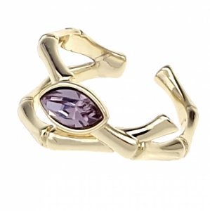 1927g Pierścionek złoty pozłacany 14k cyrkonie Austrian Crystal