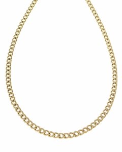 1521 Złoty łańcuszek 50cm 4mm stal chirurgiczna