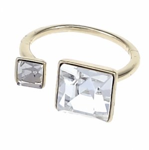 1927i Pierścionek złoty pozłacany 14k cyrkonie Austrian Crystal regulowany