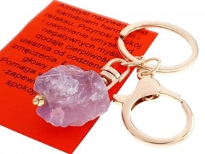 e81 Brelok amulet dobrej energii ametyst - kamień harmonii i relaksu
