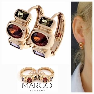 1915k Złote kolczyki cyrkonie pozłacane 18k Xuping angielskie zapięcie 