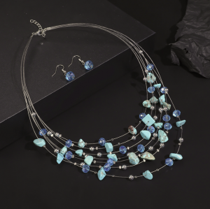 n110 komplet naszyjnik kolczyki w stylu boho retro lato 2026 