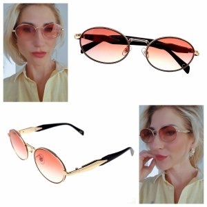 ok114 Damskie okulary przeciwsłoneczne muchy ozdobne UV400