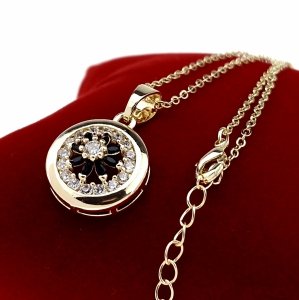 1449 Złoty łańcuszek naszyjnik 50+5cm pozłacany 14k 