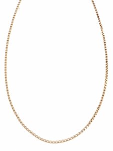 4411 Złoty łańcuszek 45cm 1,3mm stal chirurgiczna rose gold