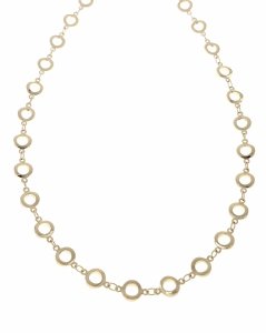 3486 Złoty łańcuszek naszyjnik 46cm pozłacany 14k 