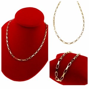 4114 Złoty łańcuszek 50cm stal chirurgiczna 316L nierdzewna 