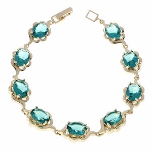 4409 Bransoletka elegancka złota 19cm pozłacana 14k 