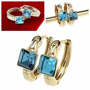 2197 Kolczyki złote pozłacane  wiszące 14K Xuping 