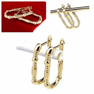 01140 Kolczyki złote pozłacane wiszące 14K Xuping 