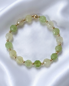 691i Bransoletka kamień naturalny dolomit na gumce jubilerskiej