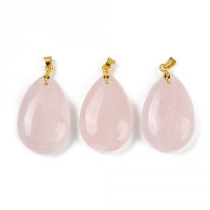 0222 Zawieszka kwarc różowy kamień naturalny 