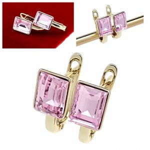 450a Kolczyki złote pozłacane wiszące 14K Xuping