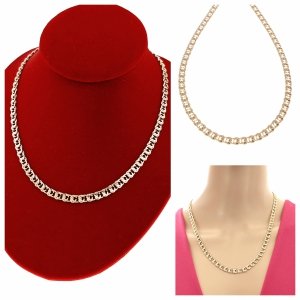 602 Złoty łańcuszek 50cm 5mm pozłacany 18k Xuping 