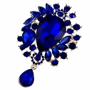 3287 Elegancka broszka przypinka srebrna cyrkonia 