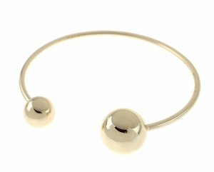 2262 Bransoletka złota bangla 6cm stal chirurgiczna 316L nierdzewna 