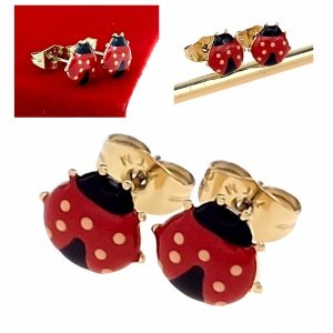 Золотые серьги из нержавеющей стали