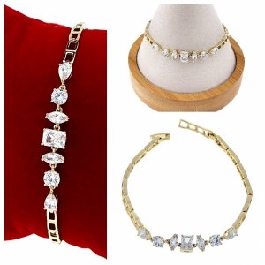 позолоченный браслет из 18-каратного золота