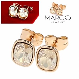 эксклюзивные серьги с позолотой swarovski