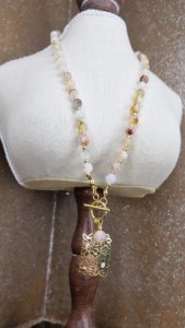 Браслет гематит кристаллы знаменитости хирургическая сталь