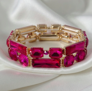 Браслет Кристаллы Знаменитости Хирургическая сталь