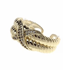 кольцо. 18,30 мм золотая нержавеющая сталь