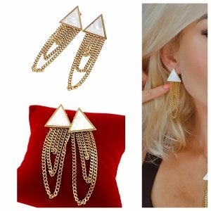 Золотые серьги из нержавеющей стали