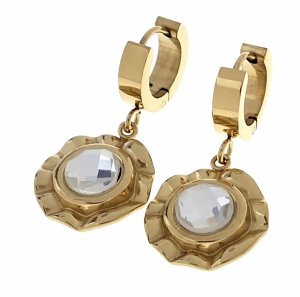 Золотые серьги из нержавеющей стали