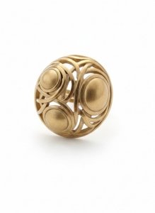 кольцо. 18,30 мм золотая нержавеющая сталь