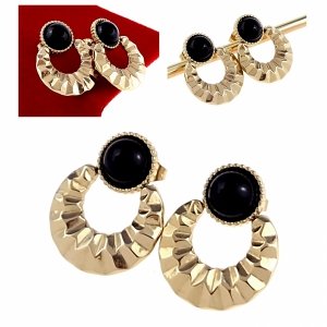 Золотые серьги из нержавеющей стали