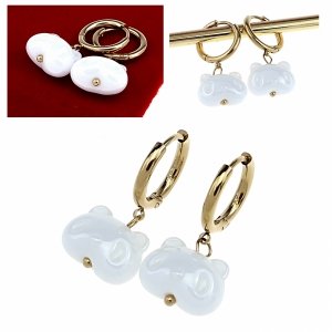 Золотые серьги из нержавеющей стали