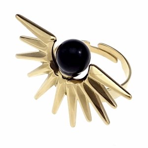 кольцо. 18,30 мм золотая нержавеющая сталь