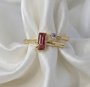 кольцо. 18,30 мм золотая нержавеющая сталь