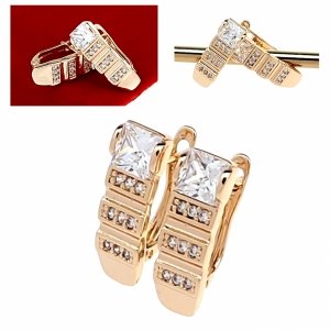 эксклюзивн<br />ые серьги с позолотой swarovski 