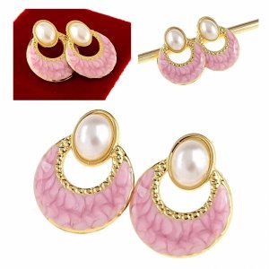 Золотые серьги из нержавеющей стали