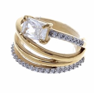 кольцо. 18,30 мм золотая нержавеющая сталь