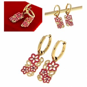 Золотые серьги из нержавеющей стали