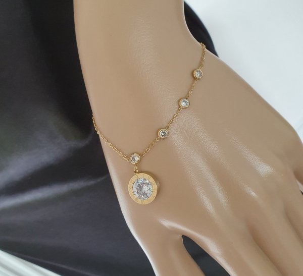BRACELET GOLD CELEBRITY NEREZOVÁ OCEL