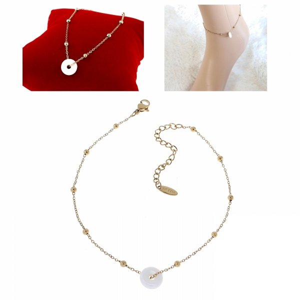 BRACELET GOLD CELEBRITY NEREZOVÁ OCEL