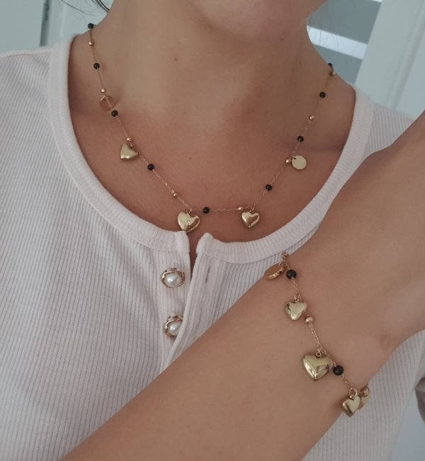 BRACELET GOLD CELEBRITY NEREZOVÁ OCEL